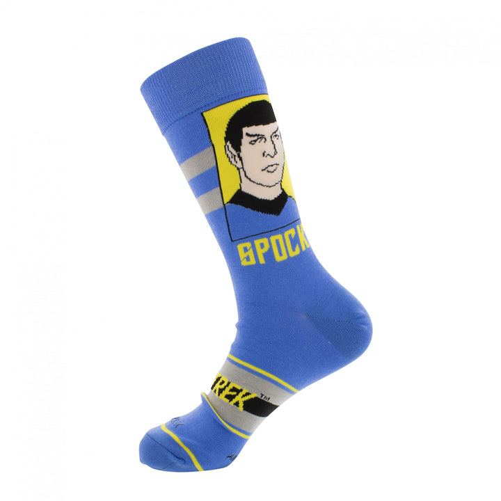 Star Trek Spock Portrait Crew Socks Image 2