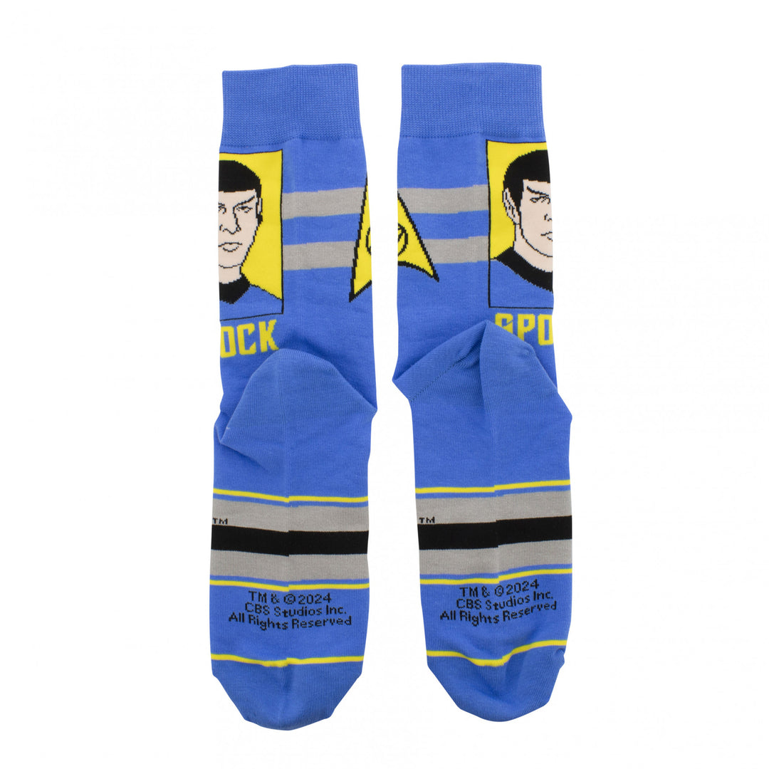 Star Trek Spock Portrait Crew Socks Image 4