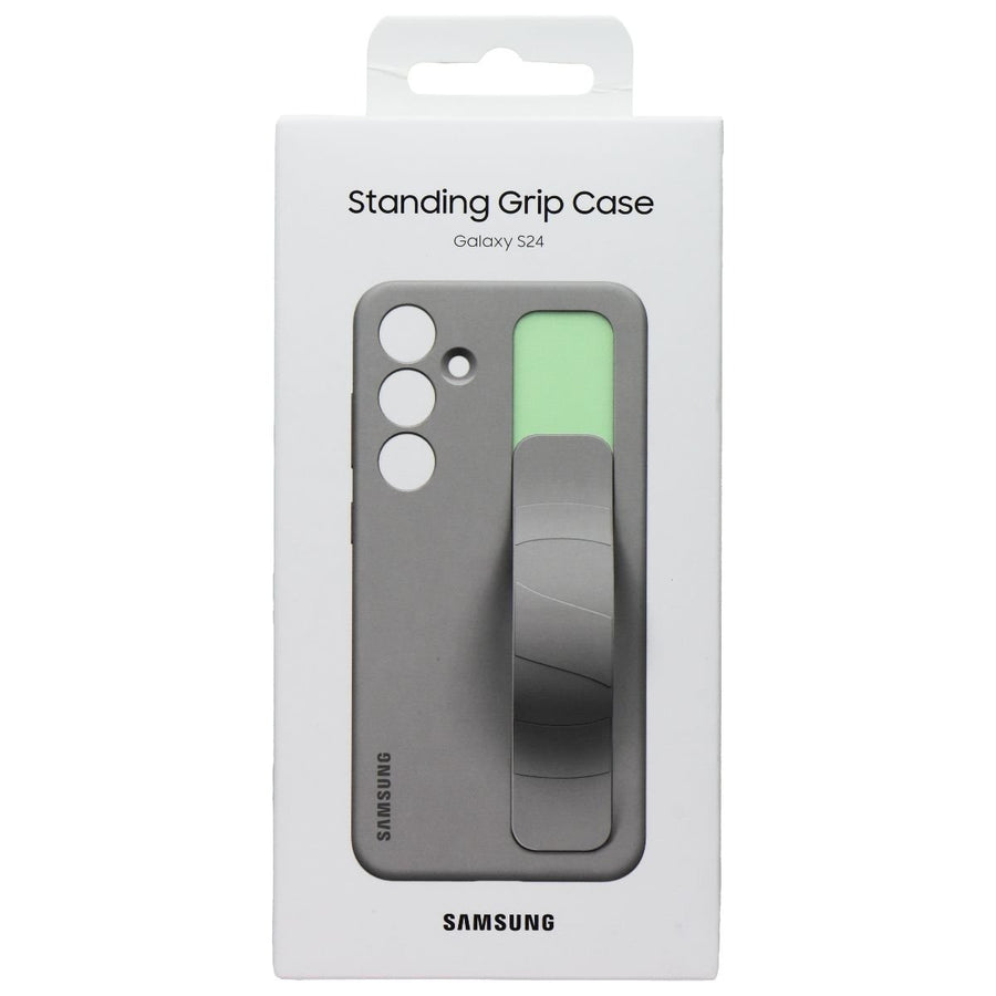 Samsung Official Standing Grip Case for Samsung Galaxy S24 - Taupe Image 1