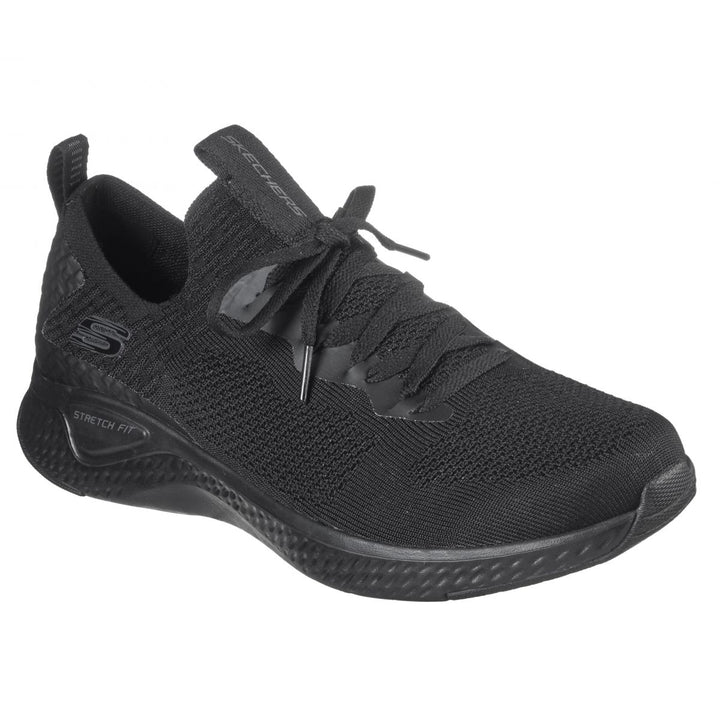 Skechers Mens Solar Fuse - Valedge Sneaker Black - 52757-BBK BBK Image 1