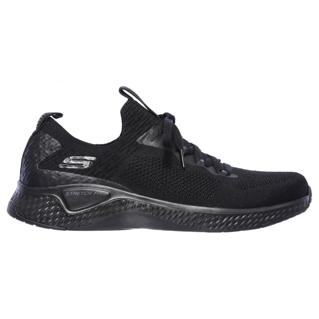 Skechers Mens Solar Fuse - Valedge Sneaker Black - 52757-BBK BBK Image 2