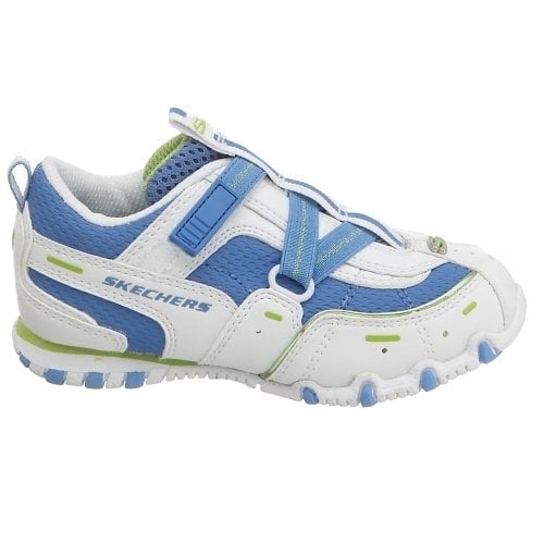 Skechers Unisex Toddlers Bikers - Coasters Sneaker White/Blue - 82765N/WBL WHITE/BLUE Image 1