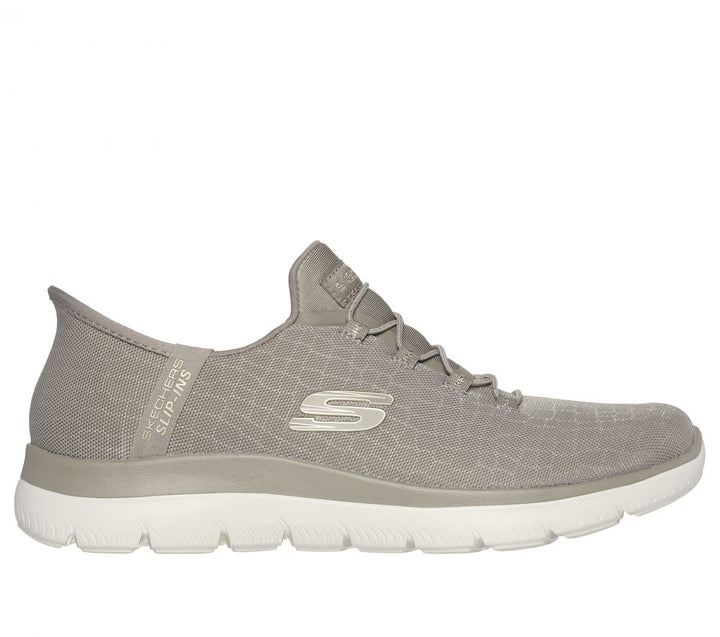 Skechers Womens Slip-ins: Summits - Classy Night Sneaker Taupe/Gold - 150128-TPGD TAUPE Image 1