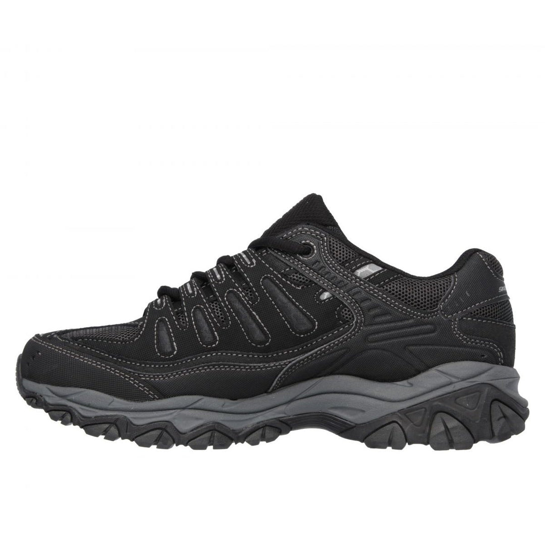 Skechers Mens Afterburn Memory - Memory Fit Sneaker Black/Charcoal - 50125-BKCC 6.5 BLACK/CHARCOAL Image 3