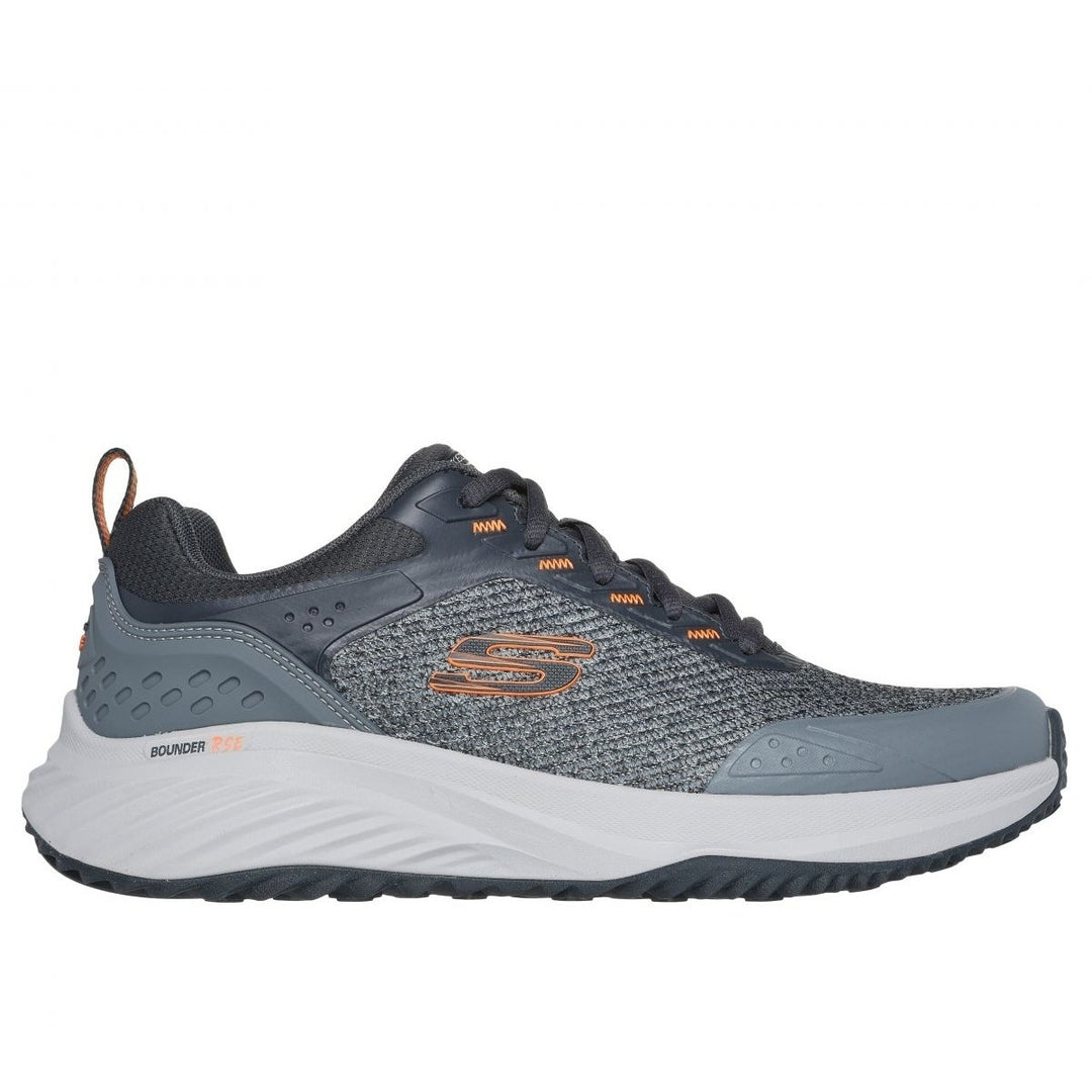 Skechers Mens Bounder RSE - Hazlet Sneaker Grey/Orange - 232783-GYOR GRAY / ORANGE Image 1