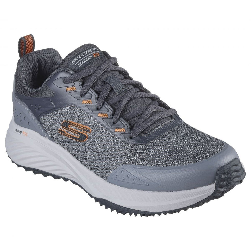 Skechers Mens Bounder RSE - Hazlet Sneaker Grey/Orange - 232783-GYOR GRAY / ORANGE Image 2