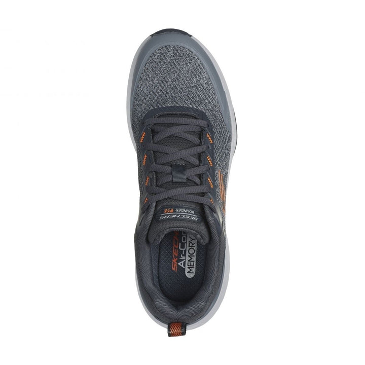 Skechers Mens Bounder RSE - Hazlet Sneaker Grey/Orange - 232783-GYOR GRAY / ORANGE Image 3