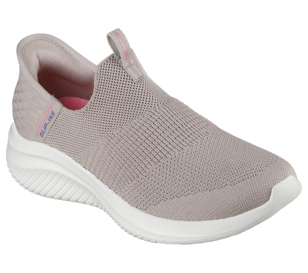 Skechers Womens Slip-Ins: Ultra Flex 3.0 - Cozy Streak Sneaker Taupe 149708-TPE TAUPE Image 2