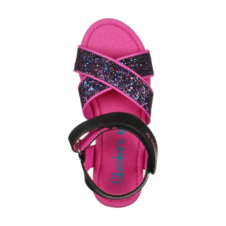 Skechers Girls Prism Steps - Rockin It Sandal Black/Multi - 302108L-BKMT BLACK/MULTI Image 3