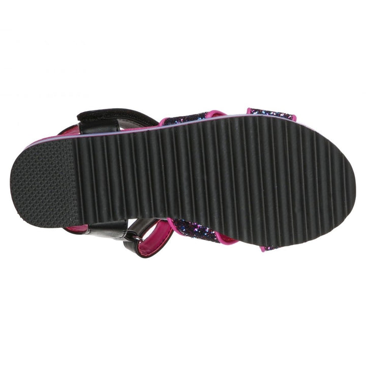 Skechers Girls Prism Steps - Rockin It Sandal Black/Multi - 302108L-BKMT BLACK/MULTI Image 4