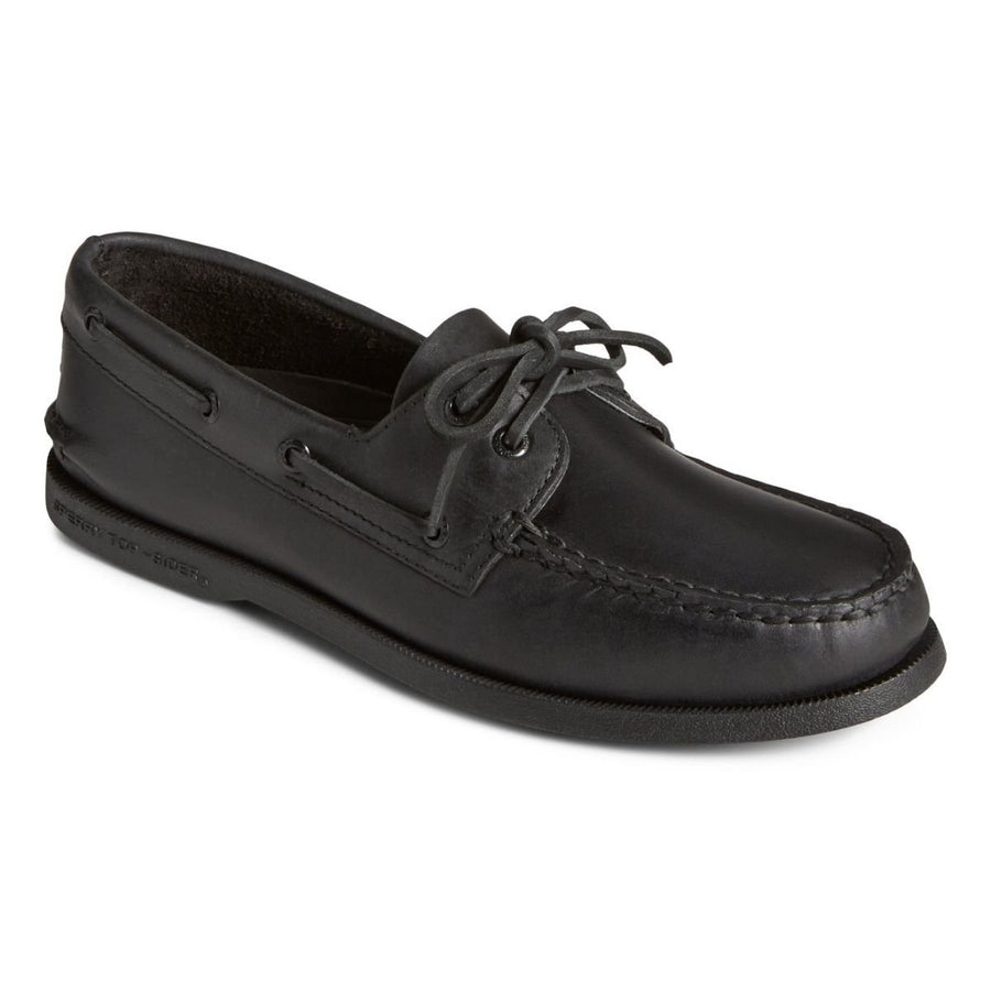 Sperry Mens Authentic Original Leather Boat Shoe Black - 0836981 BLACK Image 1