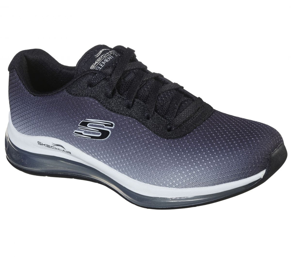 Skechers Womens Skech-Air Element 2.0 Sneaker Black/White - 149062-BKW Black / White Image 2