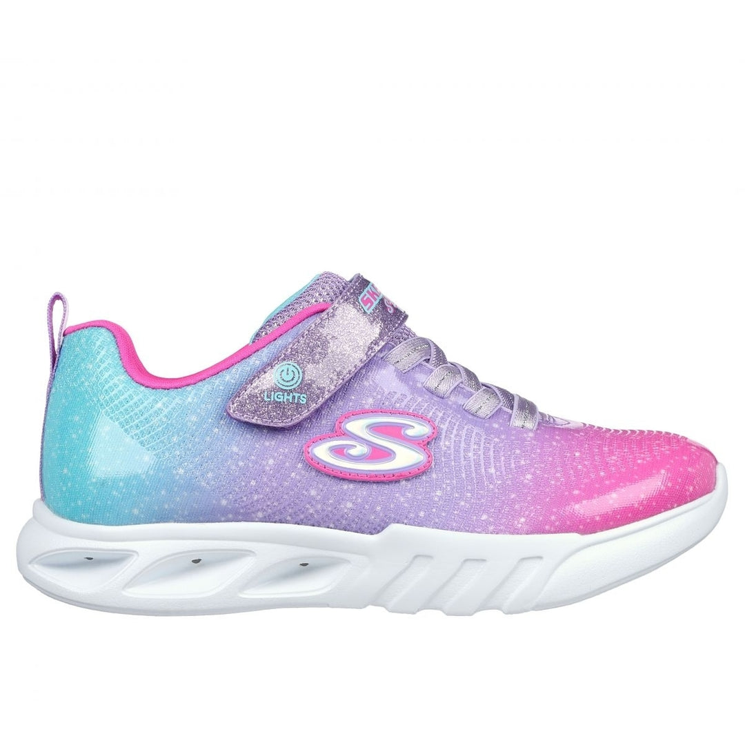 Skechers Girls Flicker Flash - Ombre Dreamer Sneaker Pink/Mutli - 303703L-PKMT PINK / MULTI Image 1