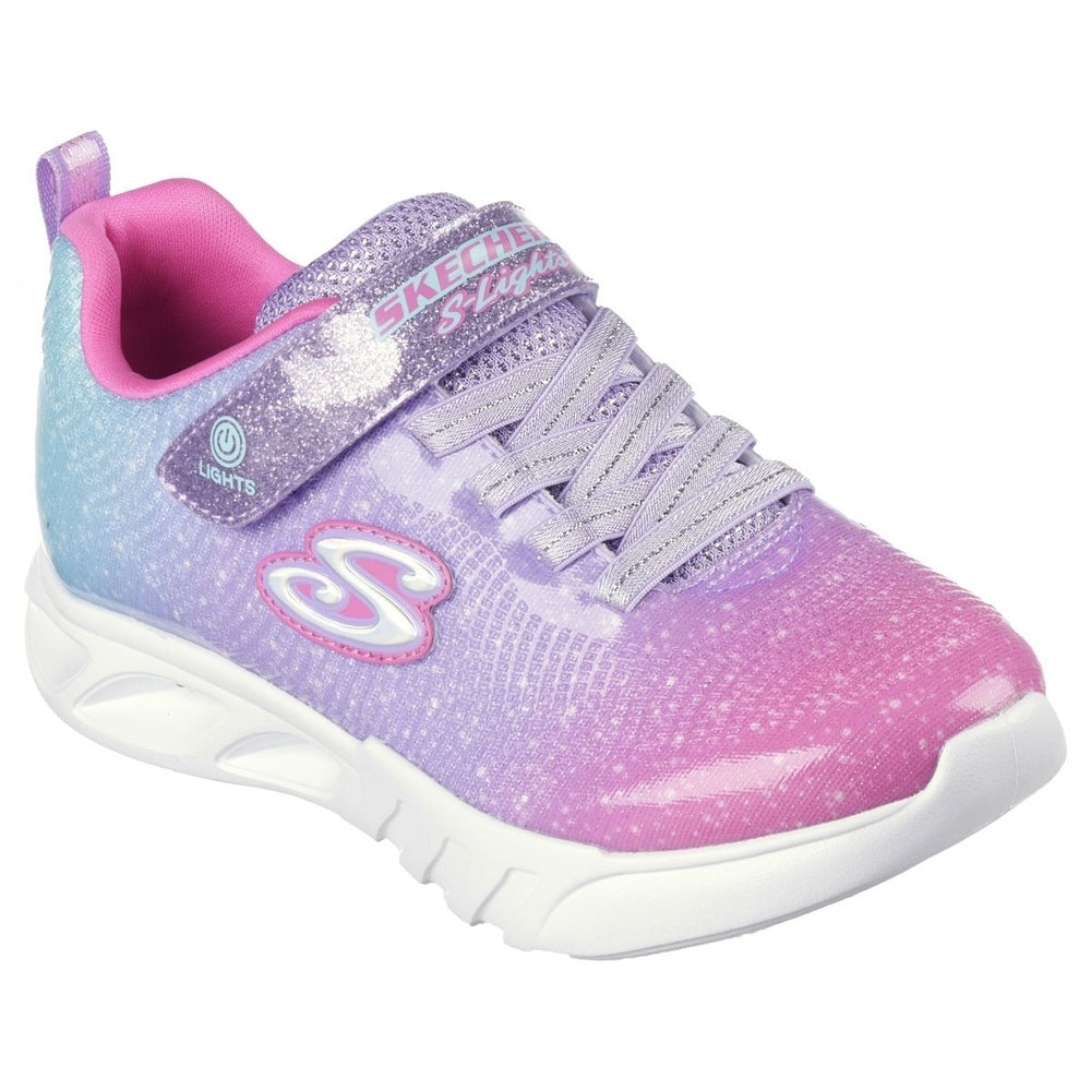 Skechers Girls Flicker Flash - Ombre Dreamer Sneaker Pink/Mutli - 303703L-PKMT PINK / MULTI Image 2