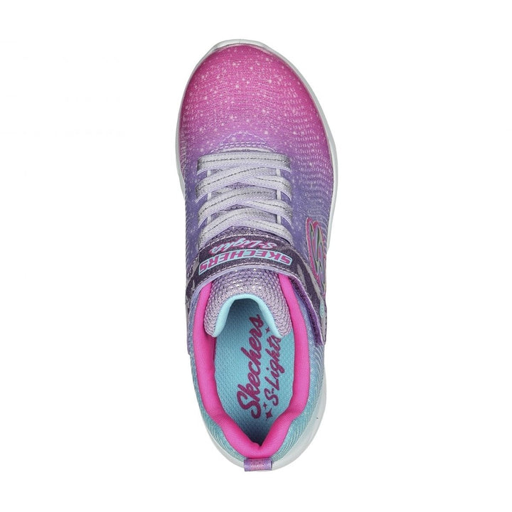 Skechers Girls Flicker Flash - Ombre Dreamer Sneaker Pink/Mutli - 303703L-PKMT PINK / MULTI Image 3