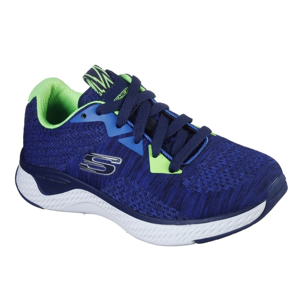 Skechers Boys Solar Fuse - Kryzik Sneaker Blue/Navy - 400014L-BLNV BLUE / NAVY Image 2