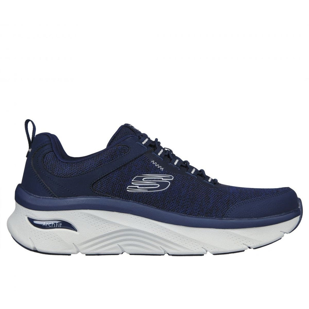 Skechers Mens Arch Fit DLux - Greeley Sneaker Navy - 232503-NVY Navy Image 1