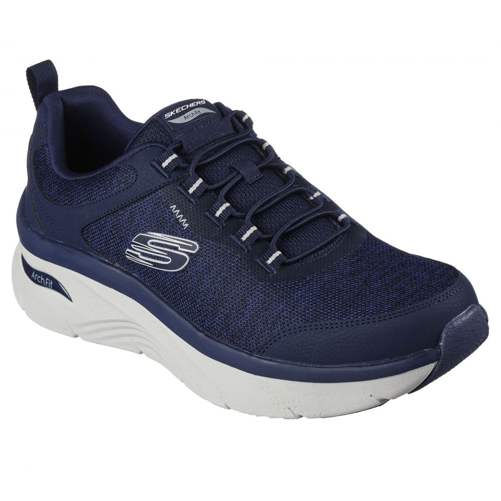 Skechers Mens Arch Fit DLux - Greeley Sneaker Navy - 232503-NVY Navy Image 2