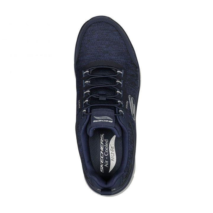 Skechers Mens Arch Fit DLux - Greeley Sneaker Navy - 232503-NVY Navy Image 3