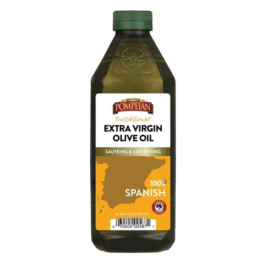 Pompeian 100% Spanish Extra Virgin Olive Oil 48 Fluid Ounce Image 1