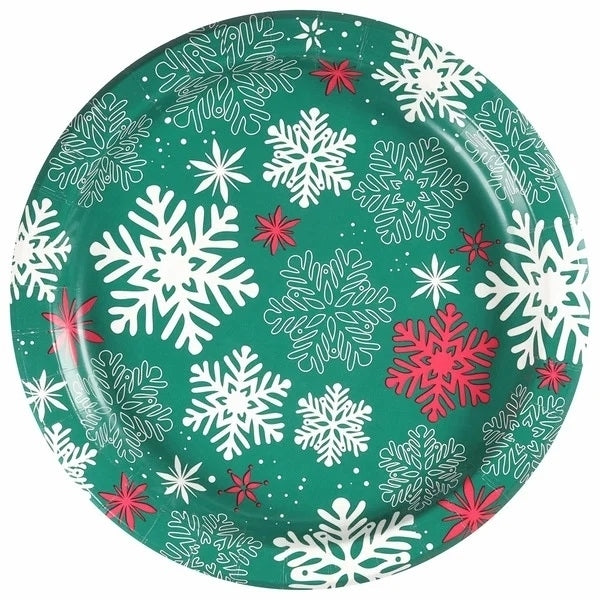 Hutamaki Pizazz Winter Plate 10" (100 Count) Image 1