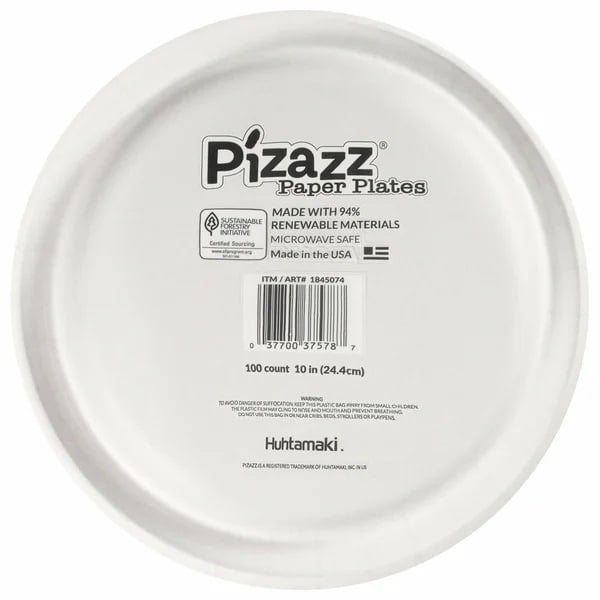 Hutamaki Pizazz Winter Plate 10" (100 Count) Image 2