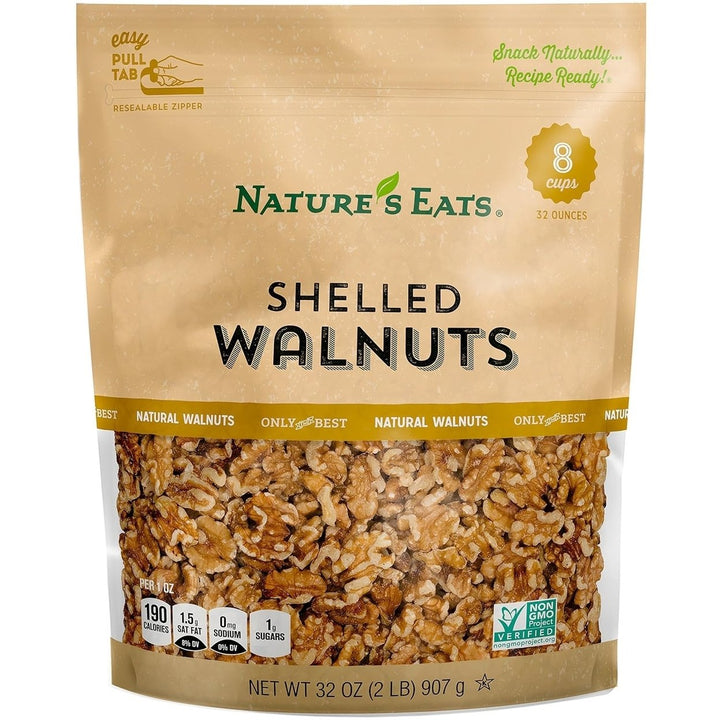 Natures Eats Walnuts Halves and Pieces 32 Ounce Image 1