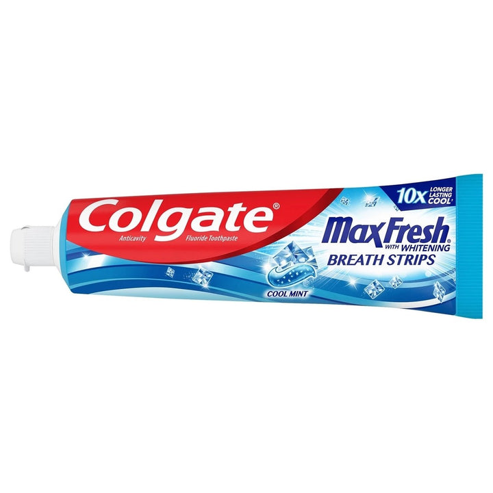 Colgate MaxFresh Toothpaste with Mini Breath Strips Cool Mint 7.3 Oz (5 Pack) Image 3