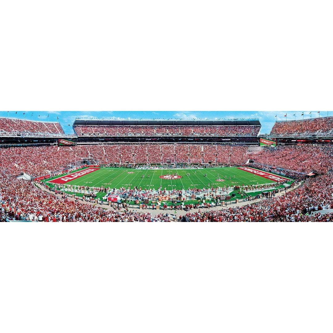 Alabama Crimson Tide - 1000 Piece Panoramic Jigsaw Puzzle - Center View Image 2