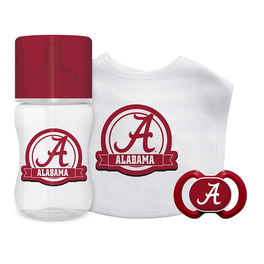 Alabama Crimson Tide 3-Piece Baby Gift Set BPA-Free BabyFanatic Unisex Image 1