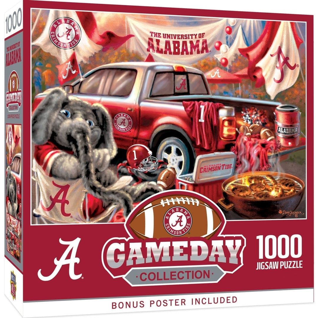 Alabama Crimson Tide 1000 Piece Jigsaw Puzzle NCAA Eco-Friendly Recycled Chipboard Image 1