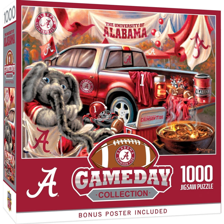 Alabama Crimson Tide 1000 Piece Jigsaw Puzzle NCAA Eco-Friendly Recycled Chipboard Image 1