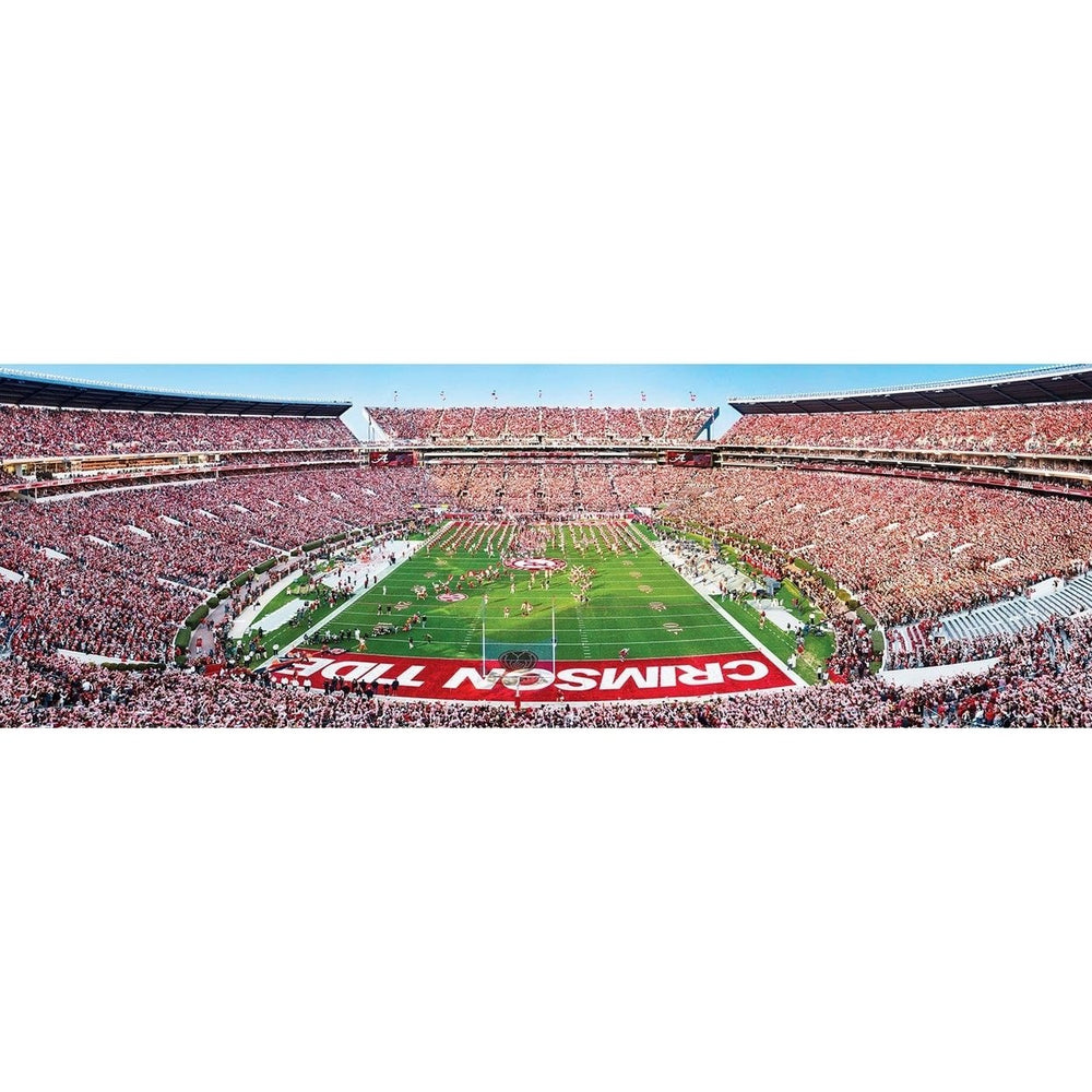 Alabama Crimson Tide - 1000 Piece Panoramic Jigsaw Puzzle - End View Image 2