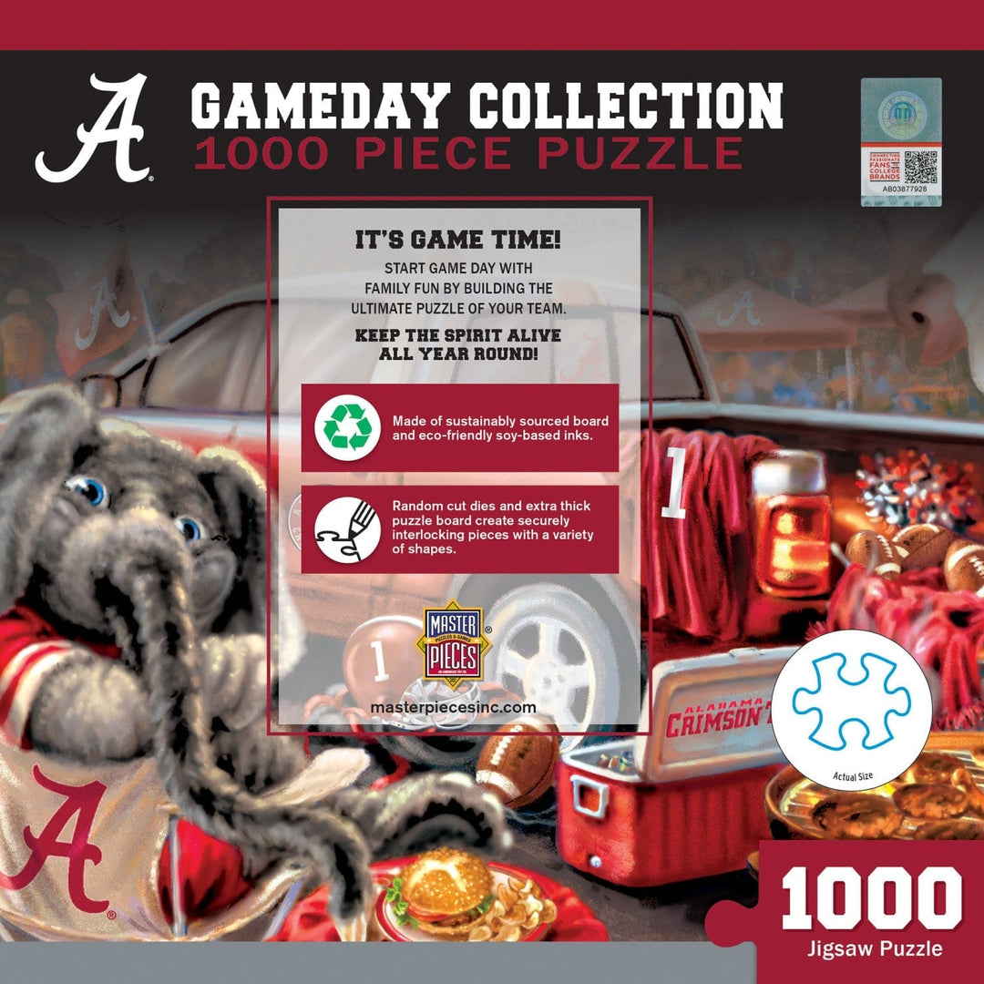 Alabama Crimson Tide 1000 Piece Jigsaw Puzzle NCAA Eco-Friendly Recycled Chipboard Image 3