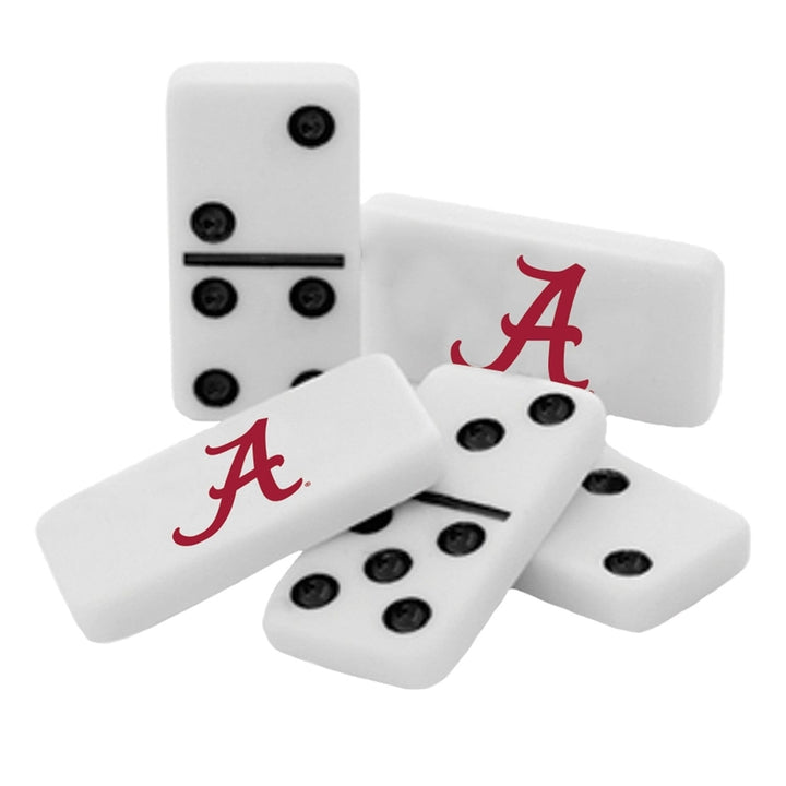 MasterPieces Alabama Crimson Tide Dominoes Set in Collectible Tin Box 28 Pieces Image 2