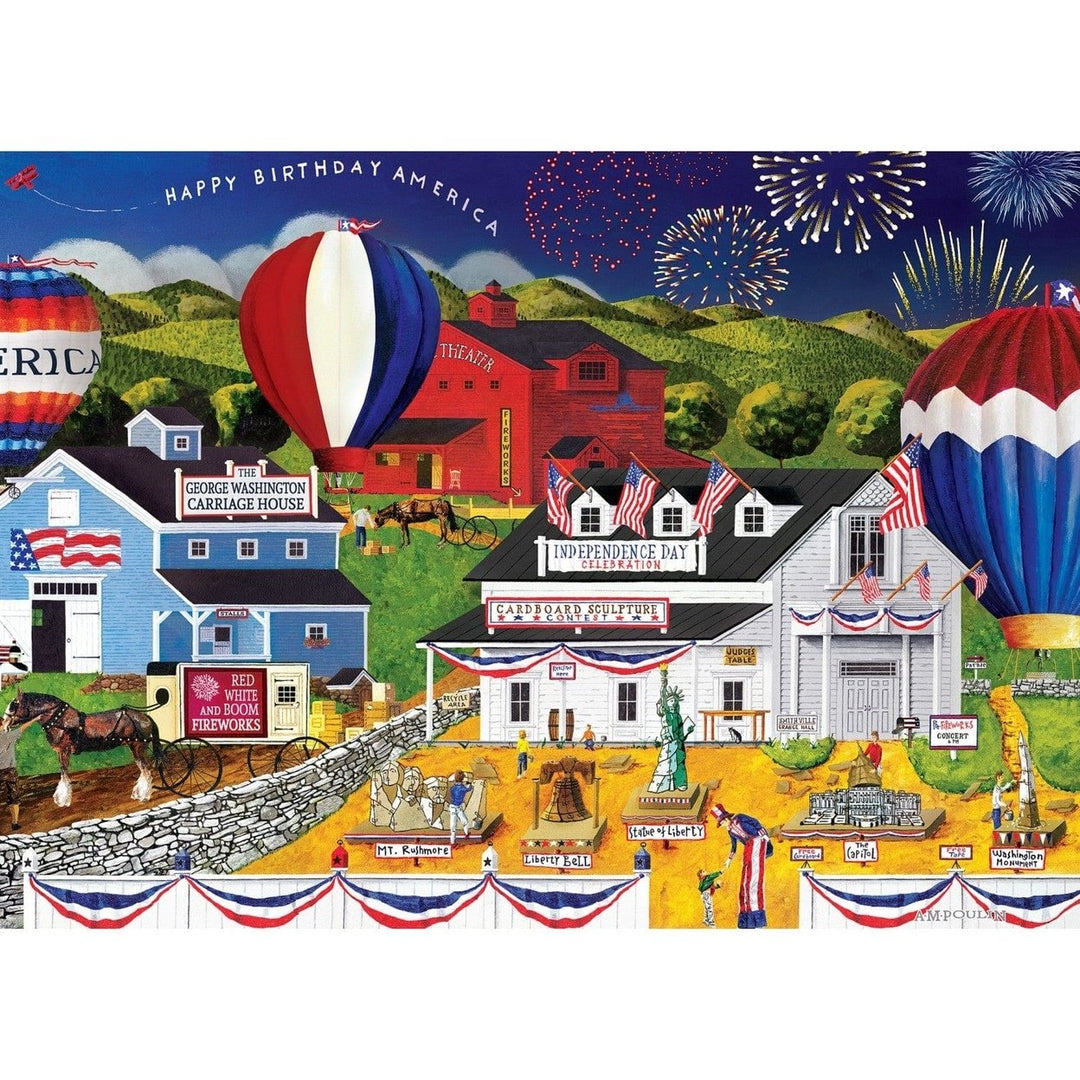 MasterPieces 4th of July Americana EZ Grip 500 Piece Jigsaw Puzzle 19.25"x26.75" Image 2