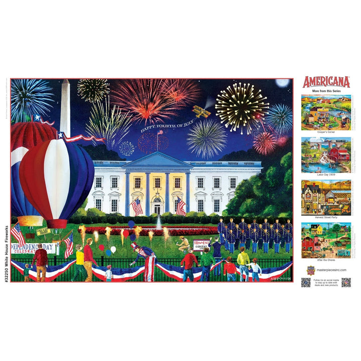 Americana - White House Fireworks 500 Piece EZ Grip Jigsaw Puzzle Image 4