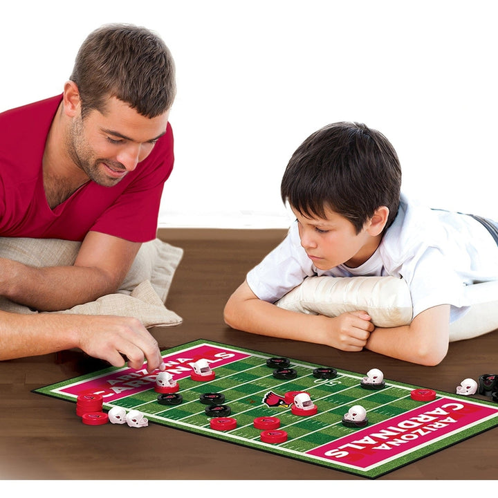 Arizona Cardinals Checkers Game NFL Officially Licensed 24 Pieces Game Board Image 4