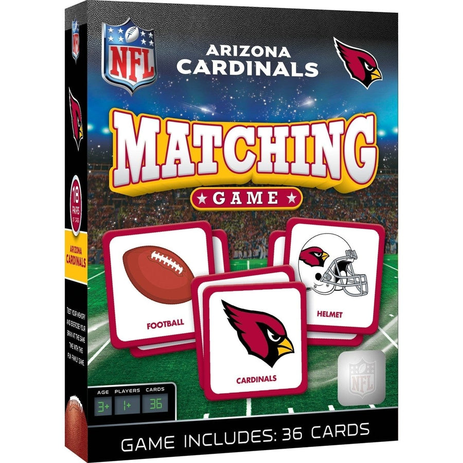 Arizona Cardinals Matching Game Family Fun Memory Game NFL Officially Licensed Image 1