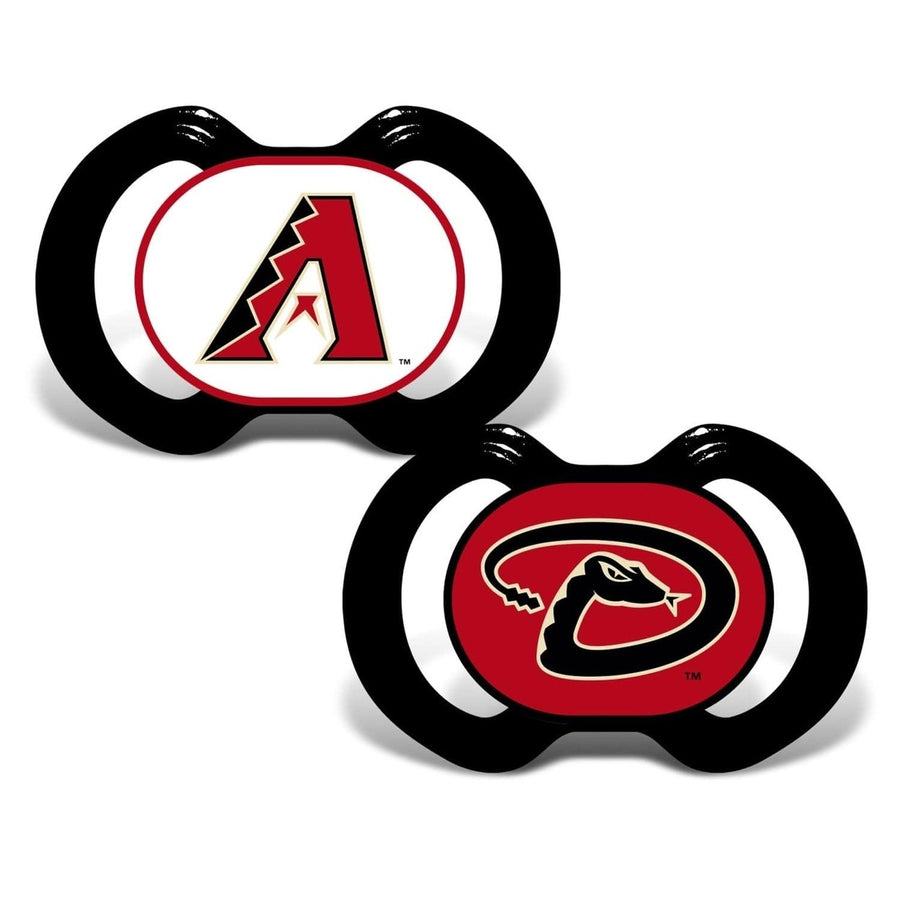 Arizona Diamondbacks Pacifier 2-Pack BPA-Free Orthodontic Silicone Infant 3+ Months Image 1