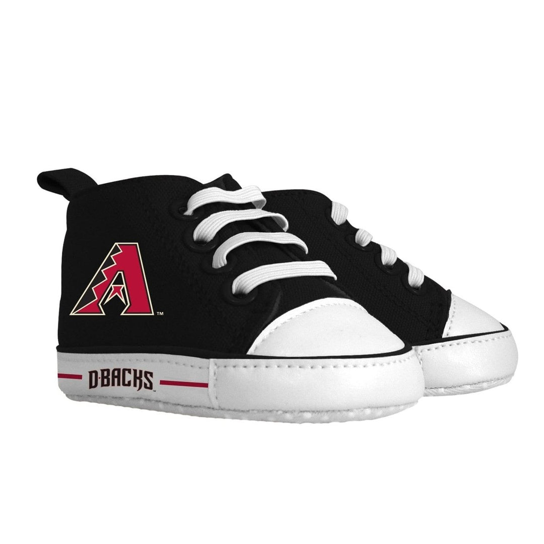 Arizona Diamondbacks Baby Shoes High Top Pre-Walkers Soft Fabric Grippers Image 1