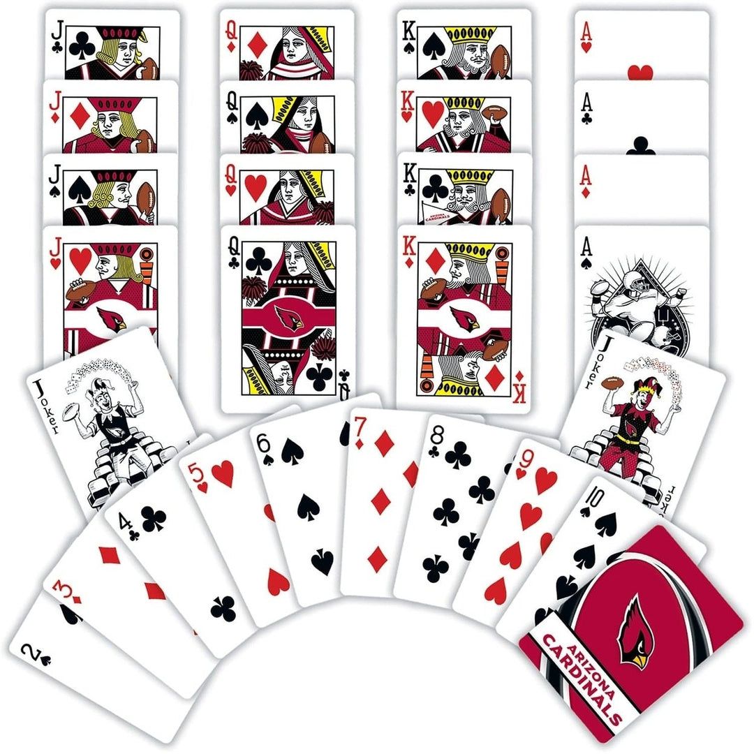 Arizona Cardinals Playing Cards 54 Card Deck Officially Licensed NFL Cards Image 2