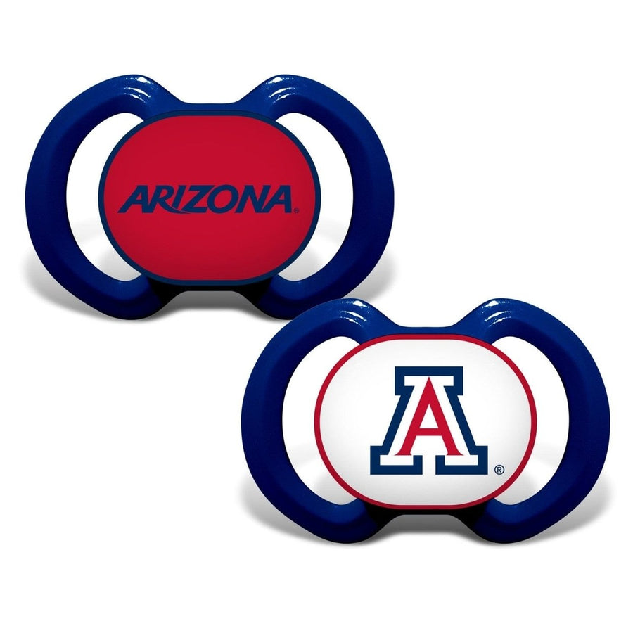 Arizona Wildcats Pacifier 2-Pack BPA-Free Orthodontic Silicone Infant Soothers Image 1