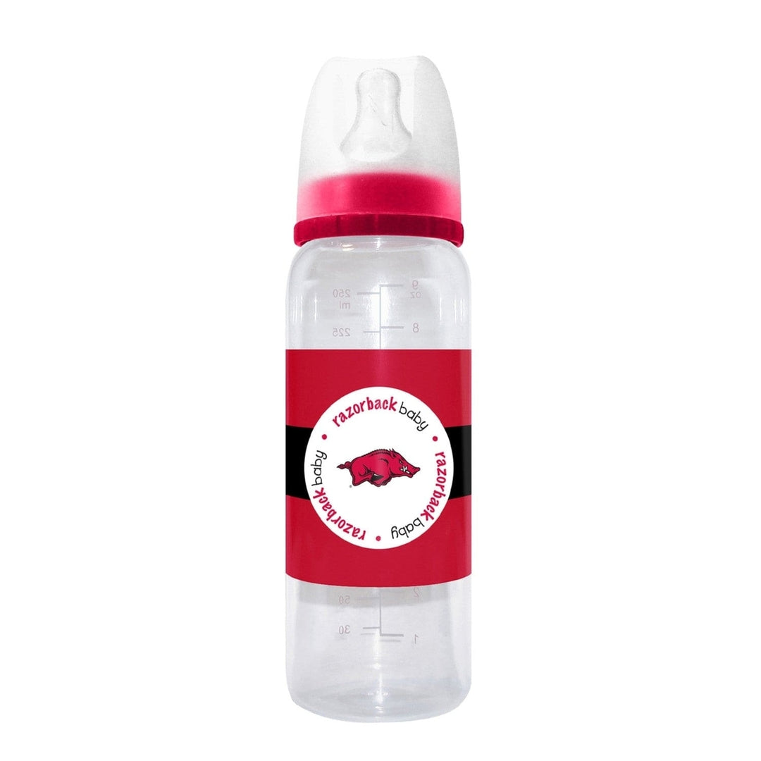 Arkansas Razorbacks Baby Gift Set 3-Piece BPA-Free Bib Bottle Pacifier Unisex Image 2