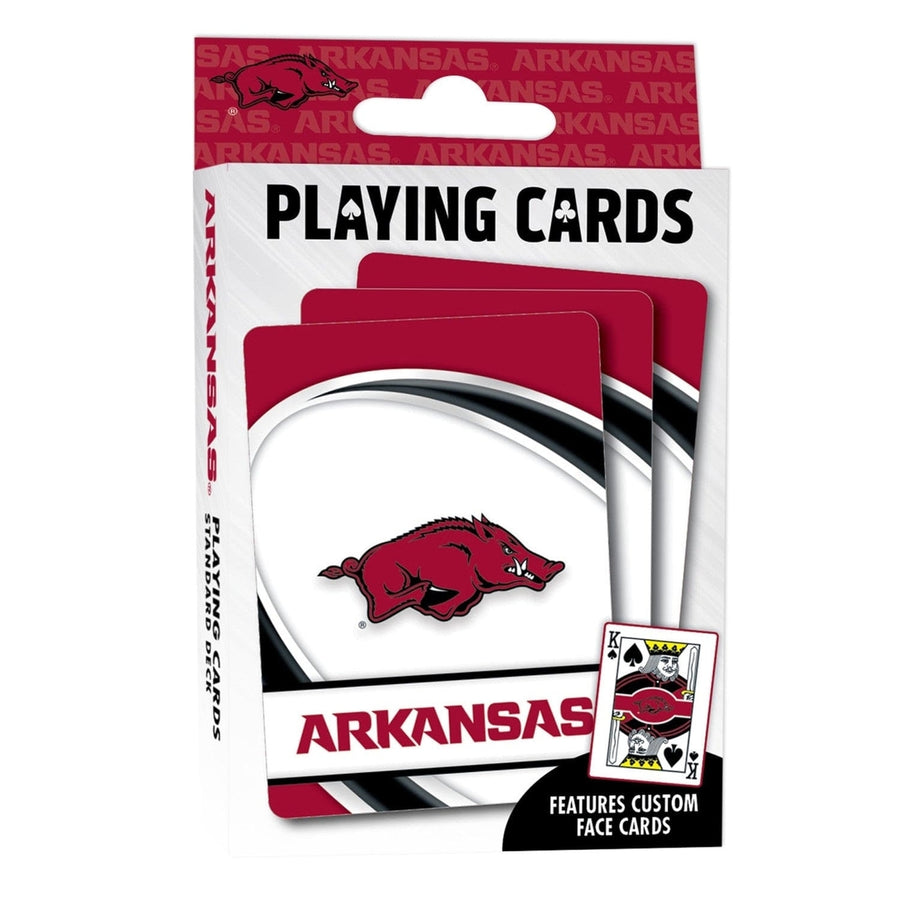 Arkansas Razorbacks Playing Cards 54 Card Deck NCAA Team Design Officially Licensed Image 1