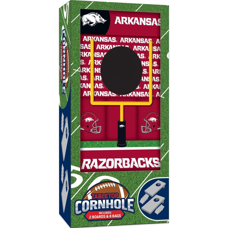 Arkansas Razorbacks - NCAA Tabletop Cornhole Image 1