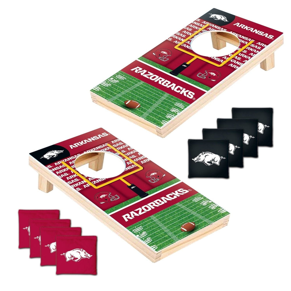 Arkansas Razorbacks - NCAA Tabletop Cornhole Image 2