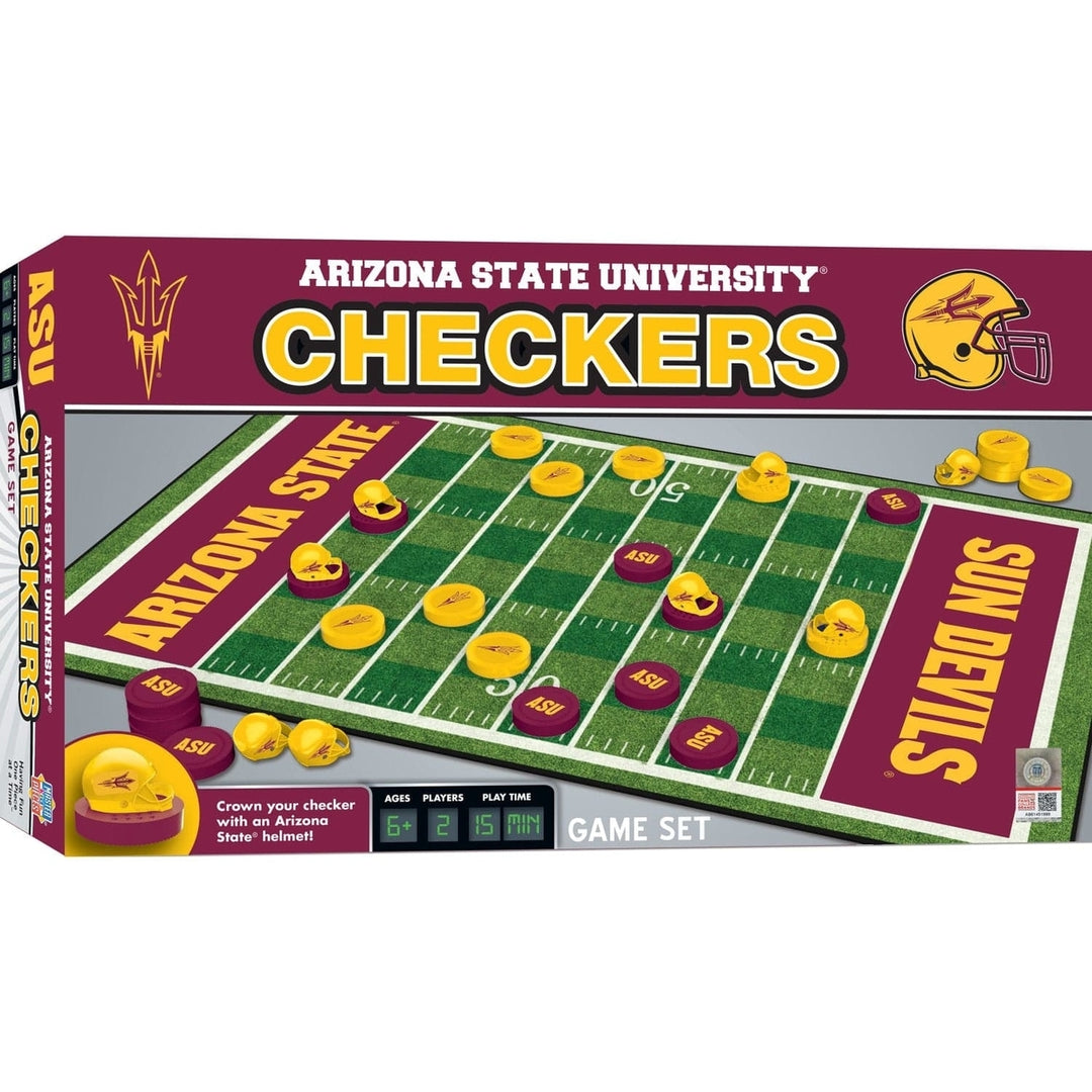 Arizona State Sun Devils Checkers Board Game Image 1