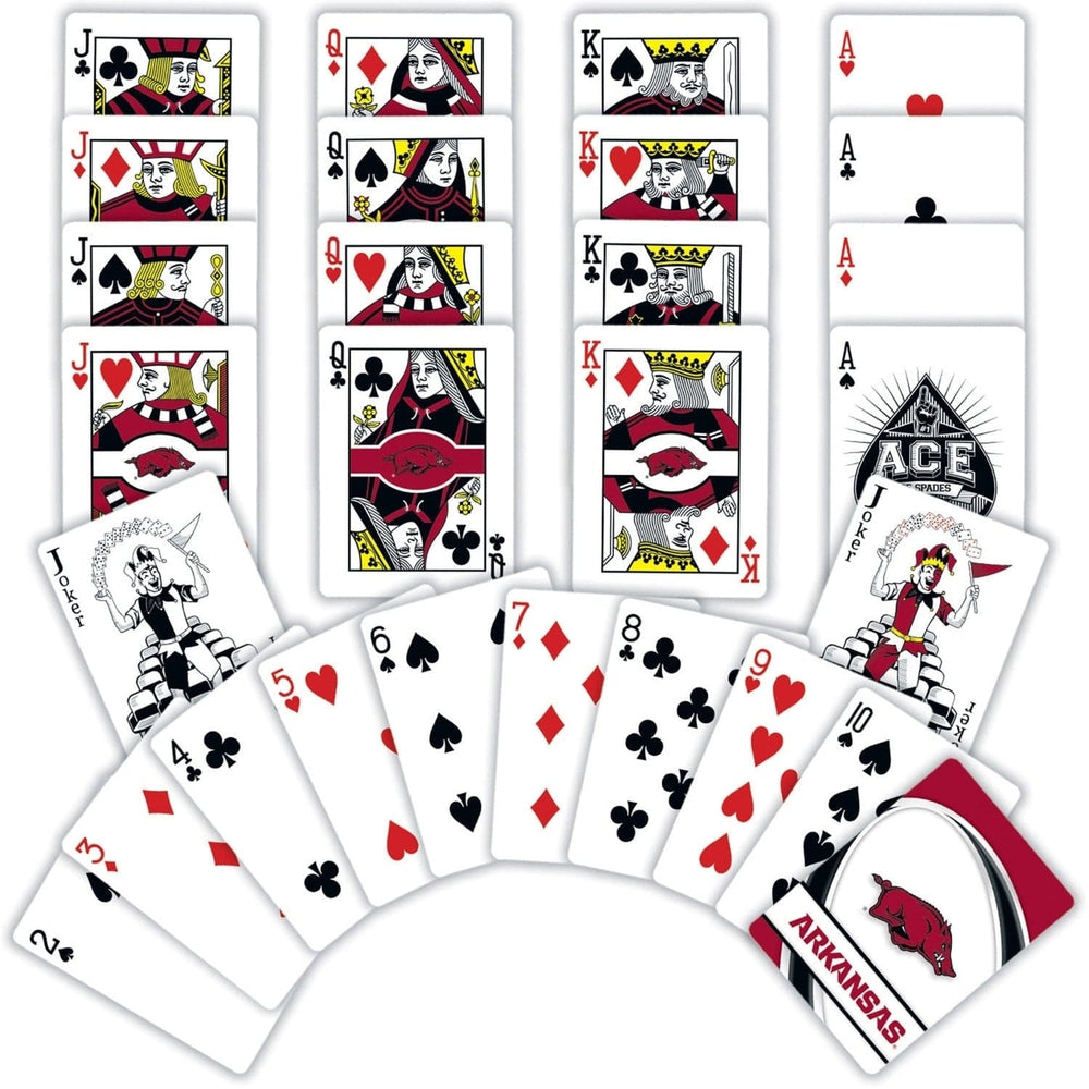 Arkansas Razorbacks Playing Cards 54 Card Deck NCAA Team Design Officially Licensed Image 2