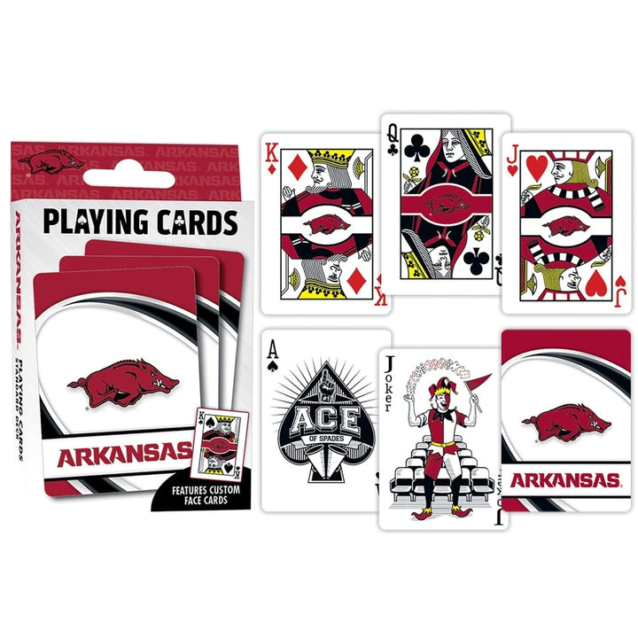 Arkansas Razorbacks Playing Cards 54 Card Deck NCAA Team Design Officially Licensed Image 3